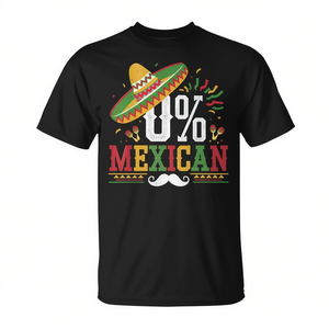 T-Shirt Promozionale per la Festa Cinco De Mayo Messicana con Sombrero - Product Image 2