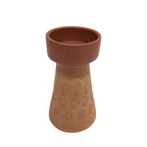 Portavelas de Pilar de Diseño Moderno Hecho de Arcilla, Color Terracota, para Decoración del Hogar y Restaurantes - Product Image 5