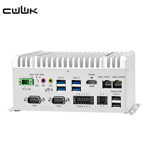 Mini PC sans ventilateur CWWK i5-8265U <span class=keywords><strong>2</strong></span> x RS232 COM <span class=keywords><strong>2</strong></span> x Gigabit LAN (i210+i219-LM) GPIO 6USB Rail DIN 9-36V Ordinateur industriel - Product Image 1