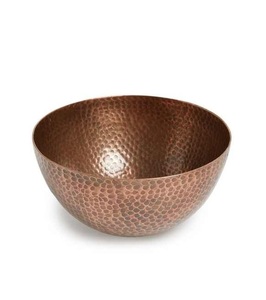 Bol en cuivre martelé en métal dans un bol profond poli miroir pour accessoires de service bol de service - Product Image 1