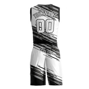 Uniformes de baloncesto de nuevo diseño, superventas, ropa de baloncesto para niños, conjunto de uniforme de baloncesto sublimado de secado rápido - Product Image 3