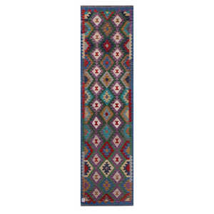 Tapis de couloir Maimana Afghanistan Kilim 303 x 80 cm - Product Image 1