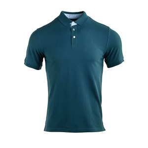 Polo de Manga Corta para Hombre, Color Sólido, 100% Algodón Piqué, Transpirable, Corte Regular, Estilo Casual - Product Image 1