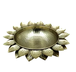 Vajilla de diseño atractivo Catering para servir cuencos de Metal restaurante Mesa decorativa fruta servir cuencos martillados Decoración - Product Image 4