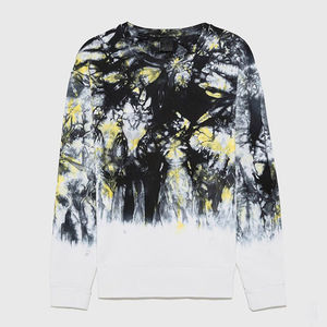 Sudadera de Invierno con Cierre y Estampado Tie-Dye, Talla Grande, Personalizable, Suave y Cómoda, 100% Algodón Orgánico, Servicio OEM para Hombre - Product Image 3