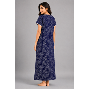 Camisón Largo de Popelina 100% Algodón para Mujer Evolve - Vestido de Dormir Suave con Botones y Largo Completo - Product Image 5