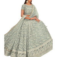 Modern Indian/Pakistani Bridal <strong>Wedding</strong> <strong>Dress</strong> with Crystal Embroidery Plus Size Floor-Length <strong>A</strong>-<strong>Line</strong> Design for Women & Girls