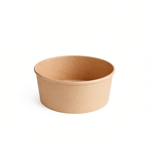 Ciotola Rotonda Monouso in Carta Kraft da 1000ml (32oz) con Rivestimento in PE - Product Image 2