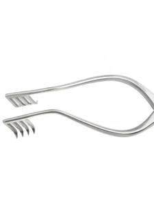 Écarteur Mollison pour adultes 13 cm 3X3 broches 14 mm de profondeur courbé en acier inoxydable allemand Instruments de chirurgie plastique de base - Product Image 5