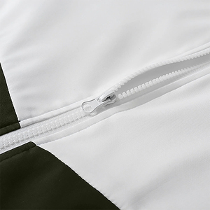 ชุดวอร์มผ้าแคนวาสแบบแห้งเร็ว ดีไซน์เองได้ ไซส์ใหญ่ ใส่ได้ทั้งชายและหญิง สำหรับฤดูหนาว แบบ 2 ชิ้น พร้อมซิป สำหรับเล่นกีฬากลางแจ้งและฝึกซ้อม - Product Image 5