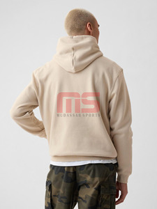 High Street Basics algodón mezclado hombres sudaderas con capucha logotipo personalizado pulóver ligero transpirable 100% algodón invierno Sudadera con capucha - Product Image 6