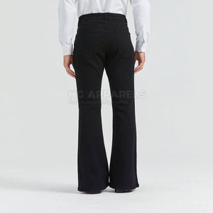 Nuevos Pantalones Casuales de Invierno para Hombre, 100% Algodón, Ecológicos, Ligeros, Corte Acampanado, Cintura Media, Cierre de Botones, Color Sólido, Talla Personalizable - Product Image 3