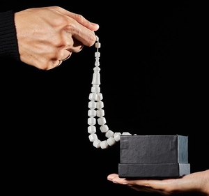 ลูกประคำอิสลามสีฟ้าเทอร์ควอยซ์ขนาด 10 มม. 33 เม็ด ลูกประคำมุสลิม - Product Image 2