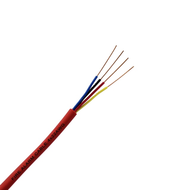 Fire Alarm cable 4C X 22 AWG Solid BC fire resistant PVC LSZH Jkt CPR certified