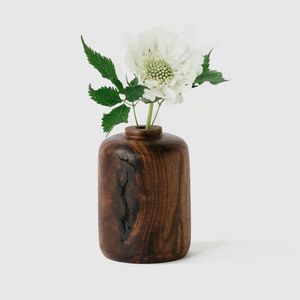 Florero de Madera Hecho a Mano Moderno para Flores Artificiales, Macetas Elegantes que Realzan la Decoración de la Sala de Estar con un Diseño Premium - Product Image 1