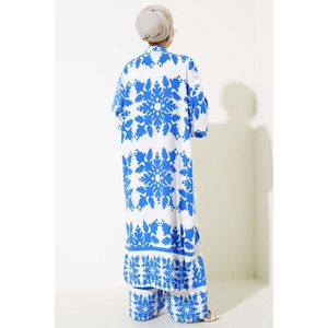 Conjunto 2 Piezas Kimono Patrón Étnico Saxe Blanco - Product Image 3