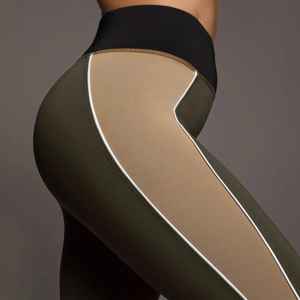 เสื้อผ้ากีฬาลำลองของผู้หญิงเลกกิ้งสำหรับใส่วิ่งกระชับก้นแถบด้านข้างควบคุมช่วงฤดูร้อนโลโก้ได้ตามต้องการ - Product Image 4