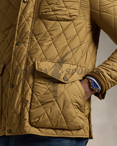 Nouvelle Veste Matelassée Respirante Personnalisée pour Homme, Collection Printemps 2026, Qualité Supérieure, Broderie 3D Motif Géométrique sur le Devant, Vente en Gros - Product Image 2