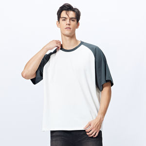 Factory Wholesale 2024 Summer Men's Oversize 100% Cotton <b>T</b>-<b>Shirt</b> Custom Printing with Logo Plain Color Round Collar <b>Long</b> <b>Length</b> - Product Image 3