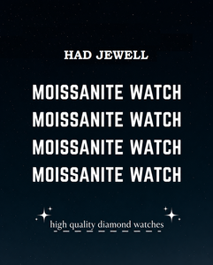 Montre en diamant moissanite, montre de luxe pour homme, montre à pierres scintillantes, montre-bracelet tendance, cadeau haut de gamme - Product Image 6