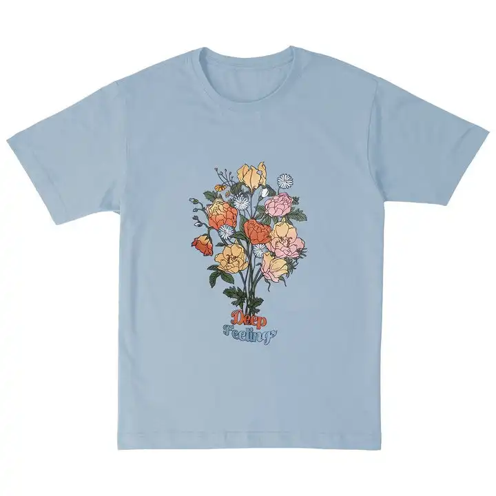 Women's Compassionate Flowers Graphic Short Sleeve T Shirt Men's Tshirt Printing Digital Screen Print