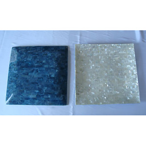 PLAT DE SERVICE POLI ÉCOLOGIQUE 40x20cm MOTIF CORAIL BLEU POUR HOTELS ET RESTAURANTS - Product Image 1