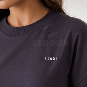 Camiseta Casual Extra Grande para Mujer, Hecha a Medida, Transpirable, de Secado Rápido, de Algodón y Fibra de Bambú, Manga Corta, Estilo Urbano, Duradera - Product Image 5