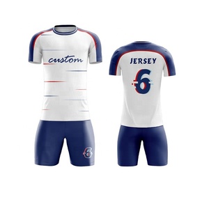 Ensemble d'uniformes de football personnalisés à séchage rapide, respirants, unisexes pour adultes, kits de sublimation bon marché, service OEM, manches courtes - Product Image 6