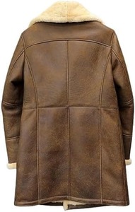 Hombres Negro Suede Lona Invierno Cálido Cuello de piel Puños Elegante Vintage Bomber Jacket Front Logo - Product Image 2