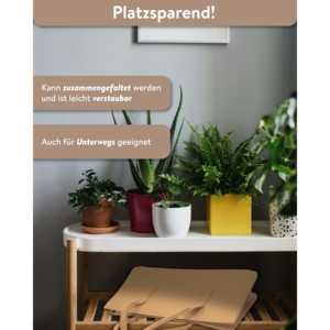 Sac de transport en feutre beige pour bois de chauffage, pour le rangement et l'organisation à domicile - Product Image 2