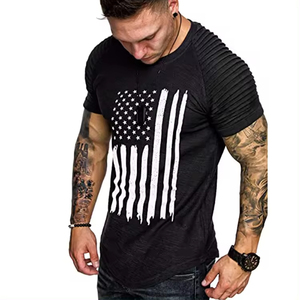 Logo imprimé graphique de haute qualité T-shirt slim-fit allongé pour hommes t-shirts imprimés bouffants surdimensionnés streetwear pour hommes - Product Image 2
