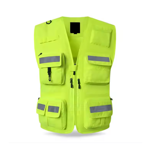 New Hi-Vis Safety Vest <b>Reflective</b> <b>Tape</b> Worker Night Security Waistcoat Sale Bulk Manufacture Hi Vis Safety Vest - Product Image 5