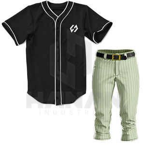 Uniforme de béisbol personalizado unisex 100% poliéster conjuntos transpirables para deportes de equipo precio razonable de Pakistán - Product Image 1
