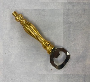 AK Brass Handmade Metal Bottle Opener In Gold and Silver Finished High Quality Bottle Opener <b>For</b> <b>Bar</b> <b>Accessories</b> / Kitchenware - Product Image 1