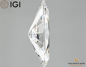 Diamante cultivado en laboratorio CVD de alta calidad de 5,00 quilates, forma de marquesa, Color F VVS2, claridad IGI y certificado para anillo solitario - Product Image 5