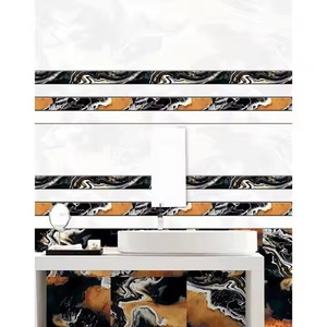 18X12นิ้ว45x30ซม. 450x300มม. กระเบื้องดิจิตอลเคลือบมันเซรามิกตกแต่งภายในดีไซน์เนอร์กระเบื้องผนังในช็อคโกแลตสีน้ำตาลเข้ม - Product Image 3