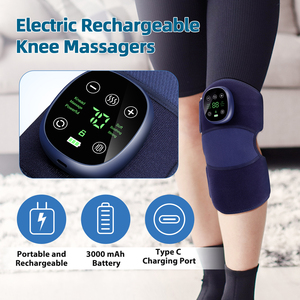 Cinturón de masaje articular de vibración calentada multifuncional Masajeador relajante de rodilla con compresa caliente inteligente - Product Image 4