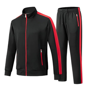 2024 Blank Men Sweatsuit Jogger Set Jogging Suit Custom Logo Zipper Tracksuit for Men Customized Private Label Track Sweat Suit - Product Image 1