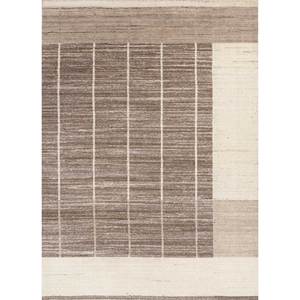 Tesoro Large Size Boho Style Jute Rug Grey & Black Hand <b>Loom</b> Wool with Geometric Pattern Flat <b>Weave</b> Technique for Home Hallway - Product Image 1