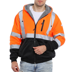 Nouveau style veste de sécurité réfléchissante à manches longues vestes à capuche de sécurité routière pour la construction au prix de gros - Product Image 1
