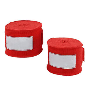 Venta al por mayor de fábrica, envolturas de mano de boxeo personalizadas, soporte de envolturas de mano Rojas, diseño de levantamiento de pesas, envoltura de compresión, ambas izquierdas - Product Image 2