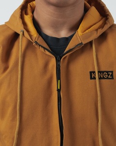 Sudaderas con Capucha Marrones Personalizadas al por Mayor, Sudadera de Algodón Extra Grande, Estilo Urbano, Estampado Gráfico, Sudadera Gruesa - Product Image 6