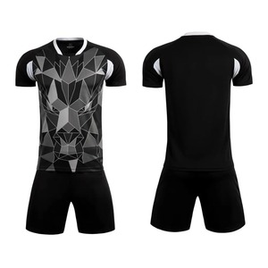 Maillot de football à manches courtes Kit de football ensemble pour hommes adultes et enfants formation Teamwear élèves du primaire été - Product Image 6