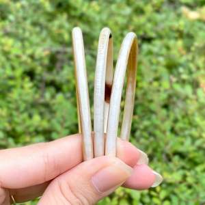 Brazalete de cuerno de búfalo y buey hecho a mano, joyería de estilo animal natural con técnica de pulido de laca - Product Image 6