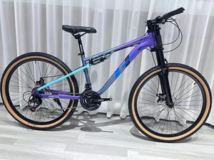 Vélo de montagne confortable à suspension intégrale avec cadre en acier, 21 vitesses, frein à disque, pédale ordinaire, fourche à suspension, haute vitesse - Product Image 2
