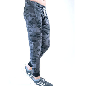 การออกแบบที่พิมพ์สายรัด jogger ผ้าฝ้ายที่ขายดีที่สุดโลโก้ที่กําหนดเองพิมพ์กางเกงวอร์ม Joggers ขนแกะผ้าฝ้าย 100% - Product Image 3