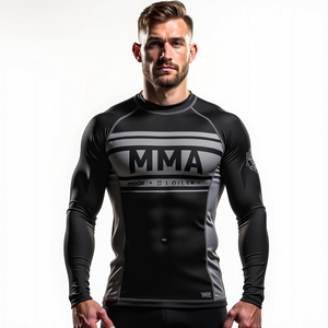 ชุดป้องกันผดผื่นแบบเต็มแขนสั้นออกแบบมาสำหรับ MMA และการฝึกซ้อมและต่อสู้ชุดกิโมโน - Product Image 3