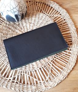 Protecteur de chéquier en cuir Gravé Business Check Case Wallet Gift Slim Long Register LCR-0049 - Product Image 6