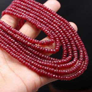 Collier en rubis à 7 brins, perles facettées en forme de rondelle, rubis corindon, fermoir réglable, bijoux exclusifs, Mehrajudin Gems, tiers - Product Image 3