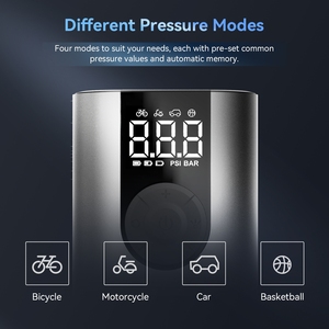 Inflador de neumáticos Digital para coche, bomba de aire pequeña recargable, personalizada, para patinete eléctrico y bicicleta - Product Image 2